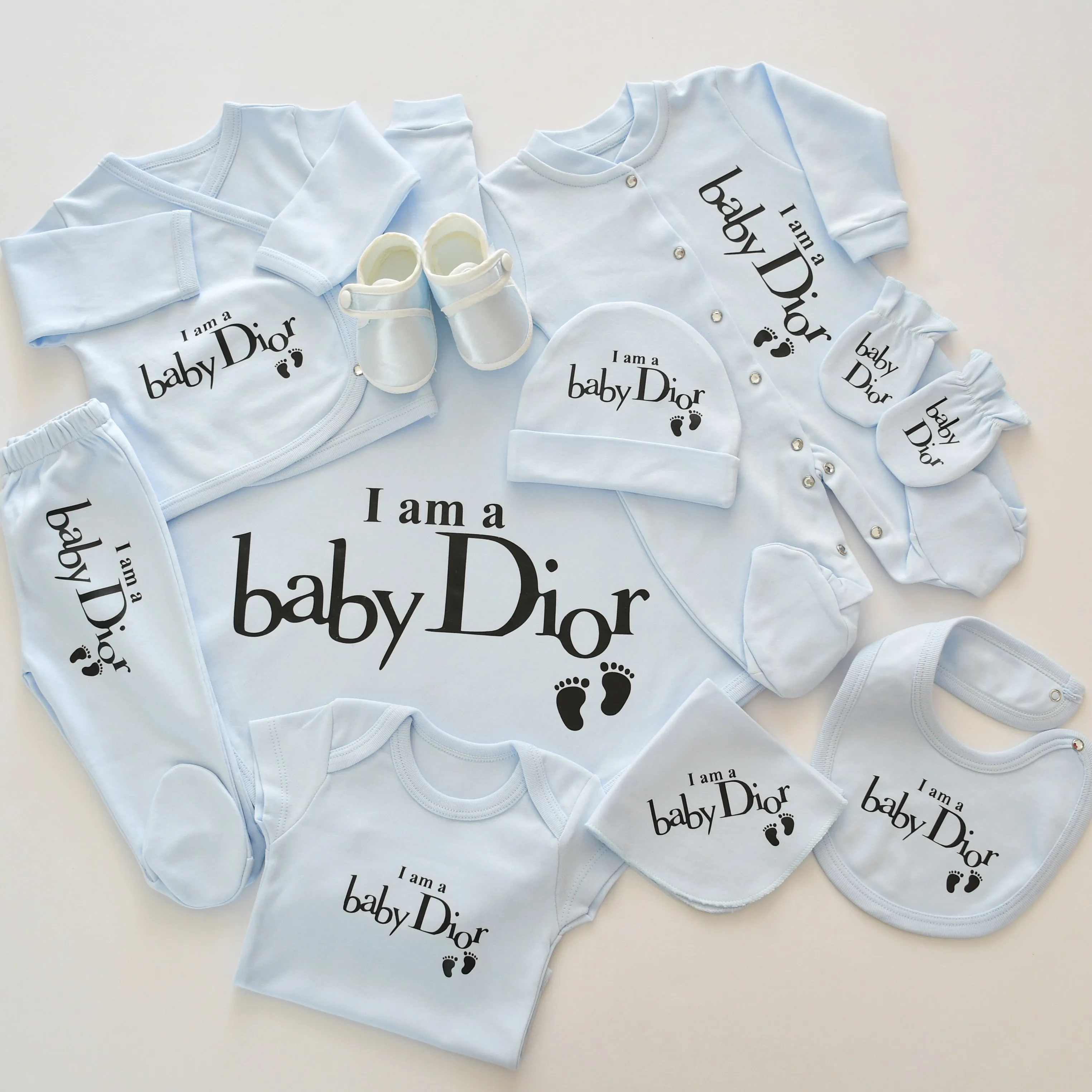 Baby Dior Inspired Newborn Baby Set