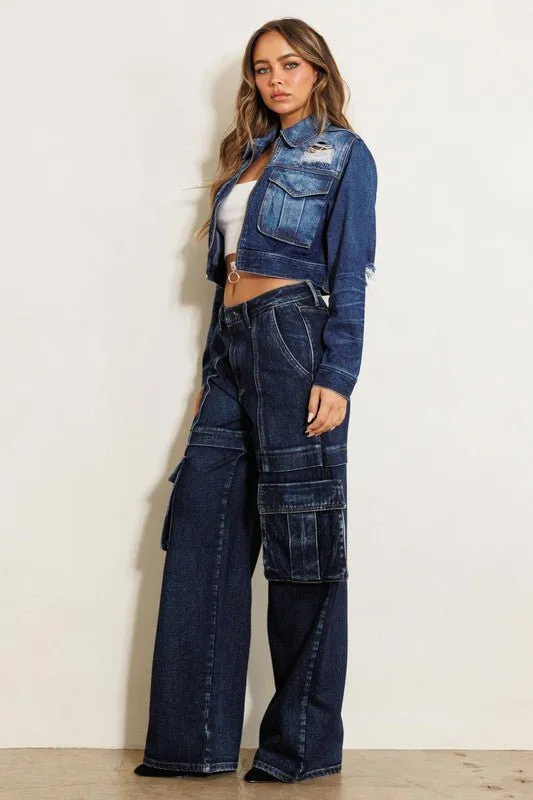 Cargo Wide leg Jeans
