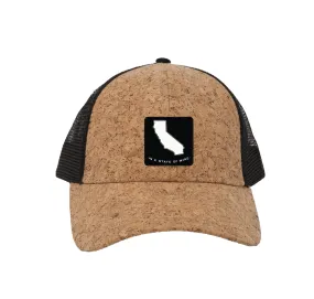 Cork Trucker Cap California State of Wine