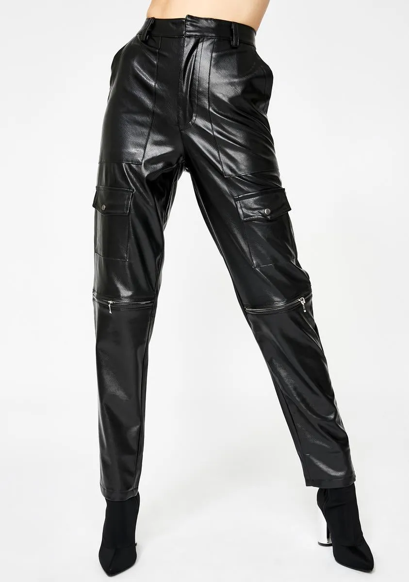 Faroe Faux Leather Trousers