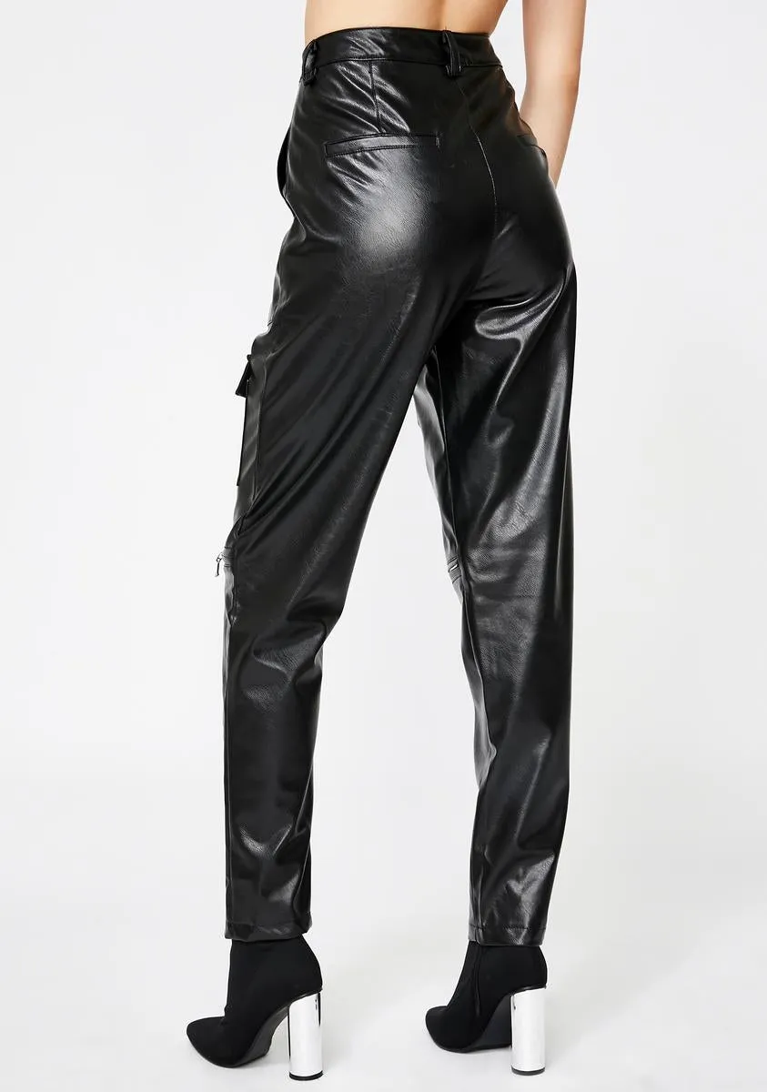 Faroe Faux Leather Trousers