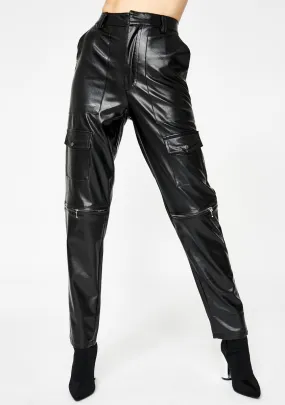 Faroe Faux Leather Trousers
