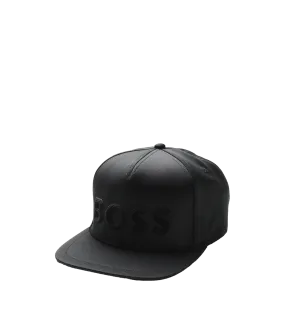 Five-panel Cap With Honeycomb Logo Detail - Black