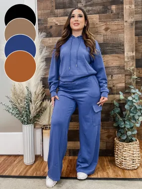 Kiara Cargo Elastic Waist Lounge Pants