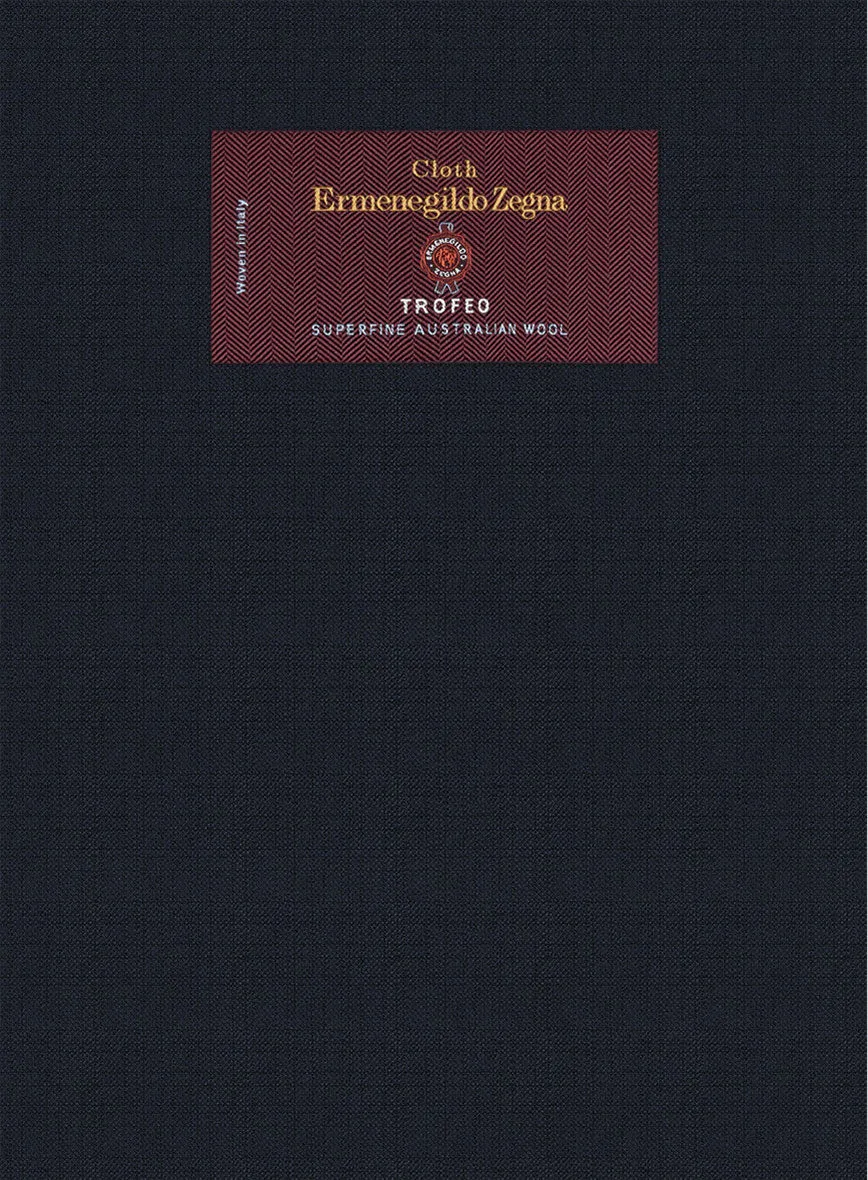 Lanificio Zegna Trofeo Jolge Blue Checks Wool Pants