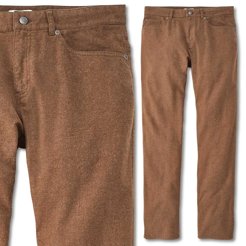 Peter Millar Men's Flannel Five-Pocket Pant