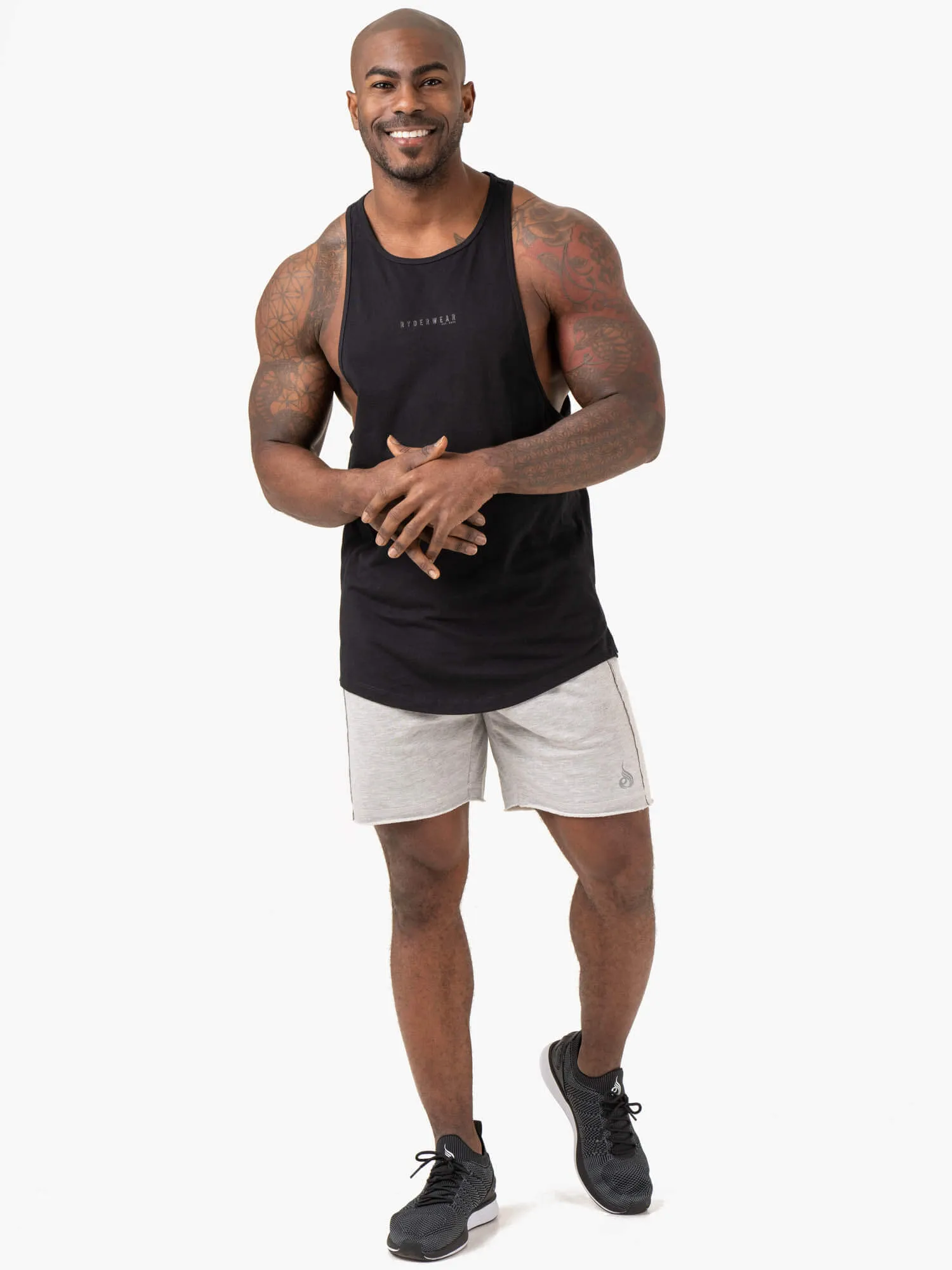 Pursuit Track Shorts - Light Grey Marl