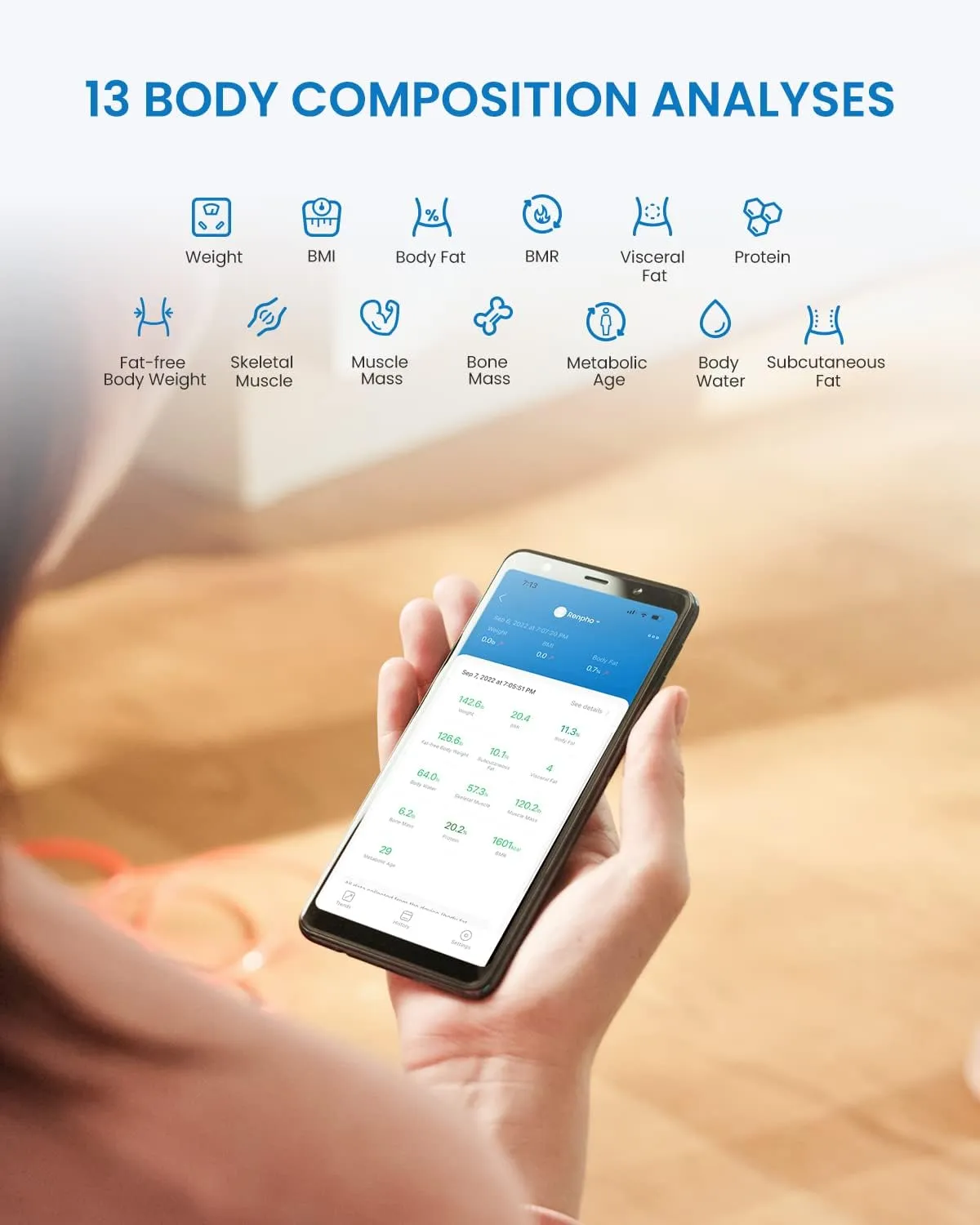 Solar Power Bluetooth Weight Scale