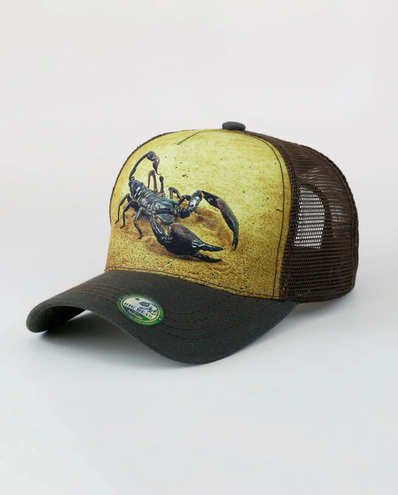 The Hat Depot - Scorpion Design Mesh Trucker Cap