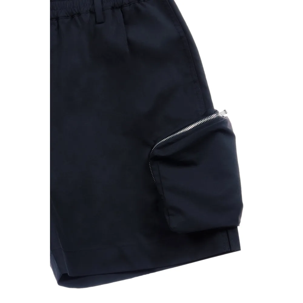 UNTITLED 002 NYLON CARGO SHORTS-BLACK