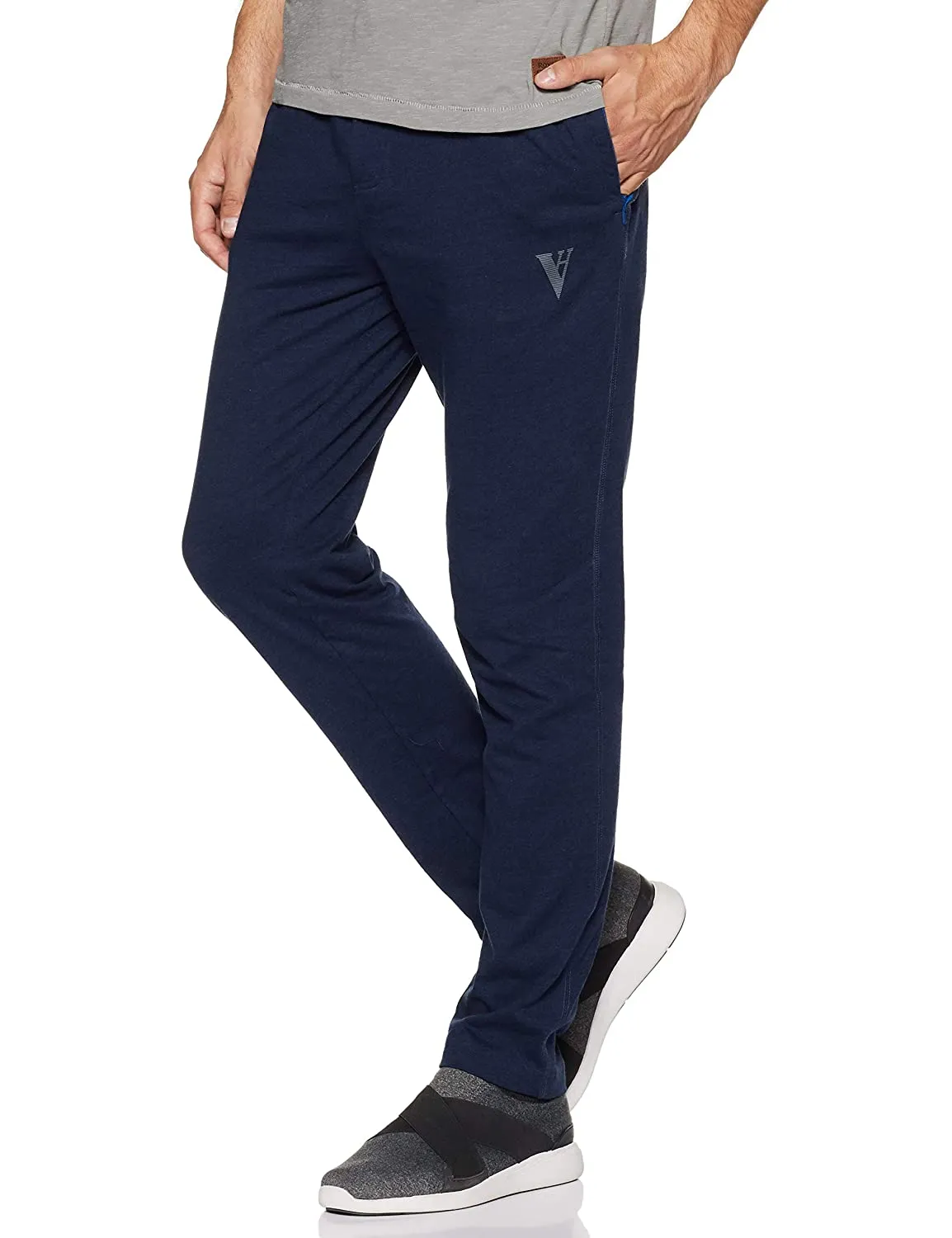 Van Heusen Slim Fit Casual Wear Men Track Pants Blue