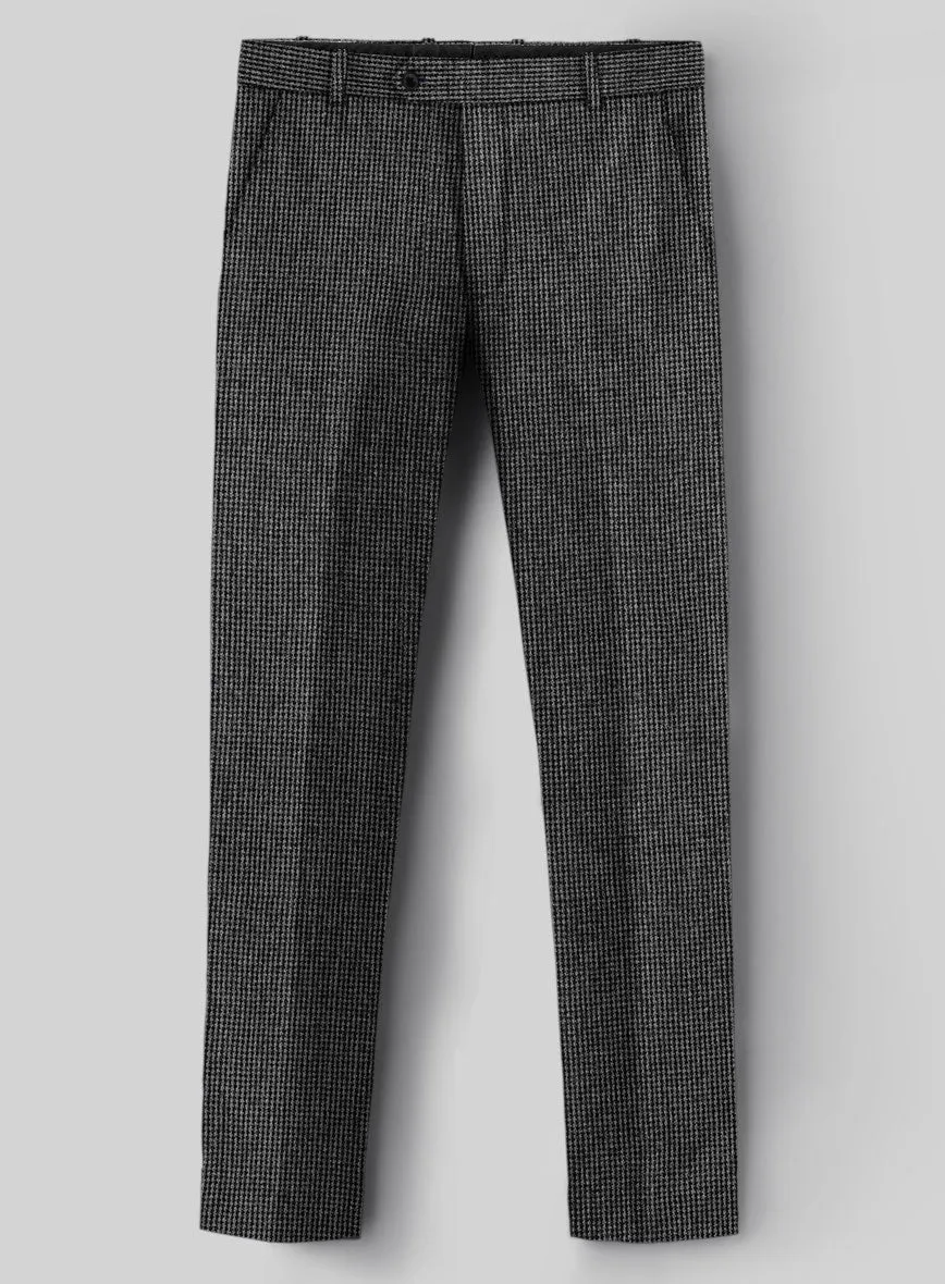 Vintage Gray Macro Weave Tweed Pants